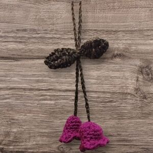 Handmade Purple Crochet Hanging Decor